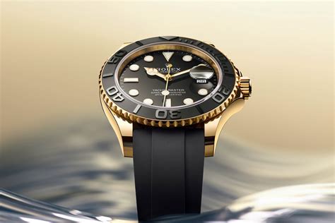 rolex yacht master oro giallo cauchu|rolex yacht master gold.